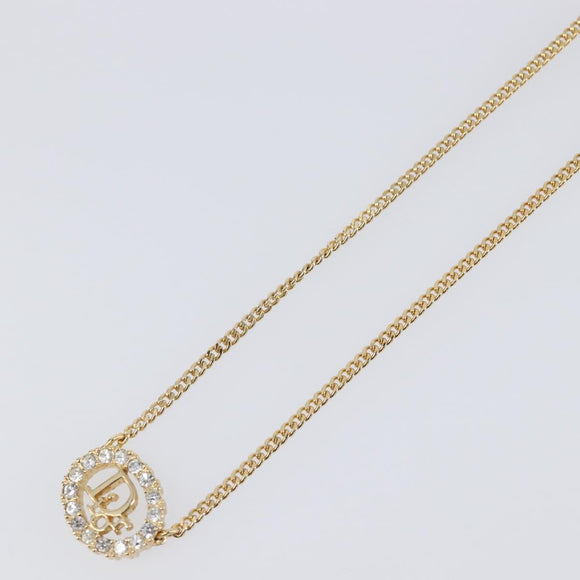 Christian Dior Necklace metal Gold Tone Auth SW2795V