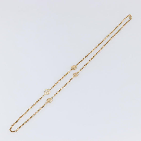 Christian Dior Necklace metal Gold Tone Auth SW2796V