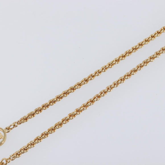 Christian Dior Necklace metal Gold Tone Auth SW2796V