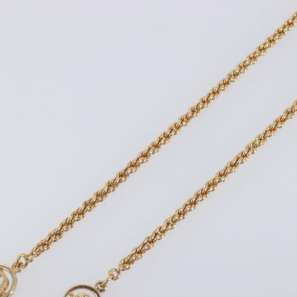 Christian Dior Necklace metal Gold Tone Auth SW2796V
