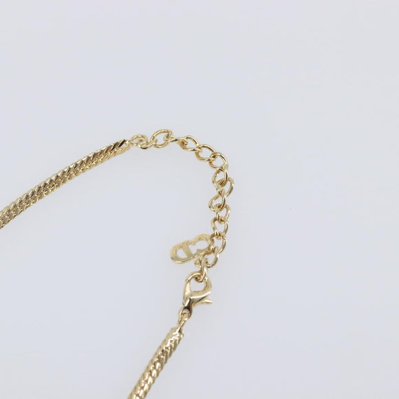 Christian Dior Necklace metal Gold Auth SW2798V