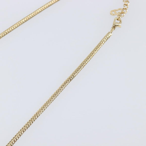 Christian Dior Necklace metal Gold Auth SW2798V