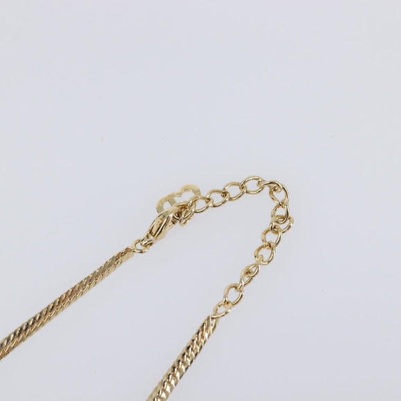 Christian Dior Necklace metal Gold Auth SW2798V