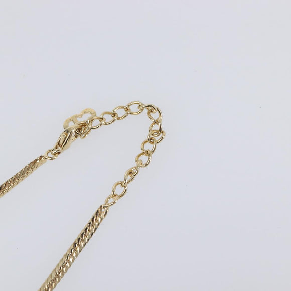 Christian Dior Necklace metal Gold Auth SW2798V
