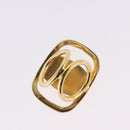 Salvatore Ferragamo Vala Scarf Ring metal Gold Auth SW2799A-6