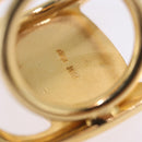 Salvatore Ferragamo Vala Scarf Ring metal Gold Auth SW2799A-7