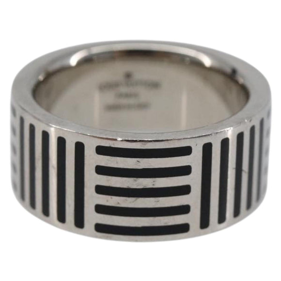 LOUIS VUITTON Damier Color Berg Ring metal M Silver M62493 LV Auth SW2800V
