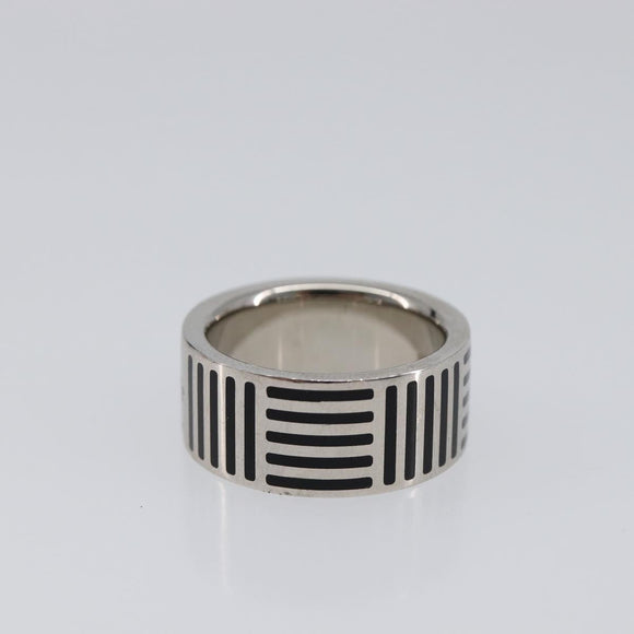 LOUIS VUITTON Damier Color Berg Ring metal M Silver M62493 LV Auth SW2800V