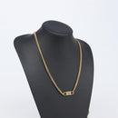 Christian Dior Necklace metal Gold Tone Auth SW2801-18
