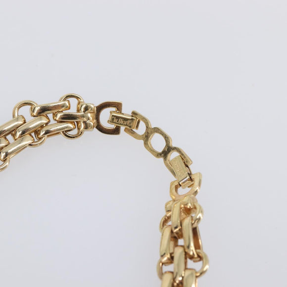 Christian Dior Necklace metal Gold Tone Auth SW2803