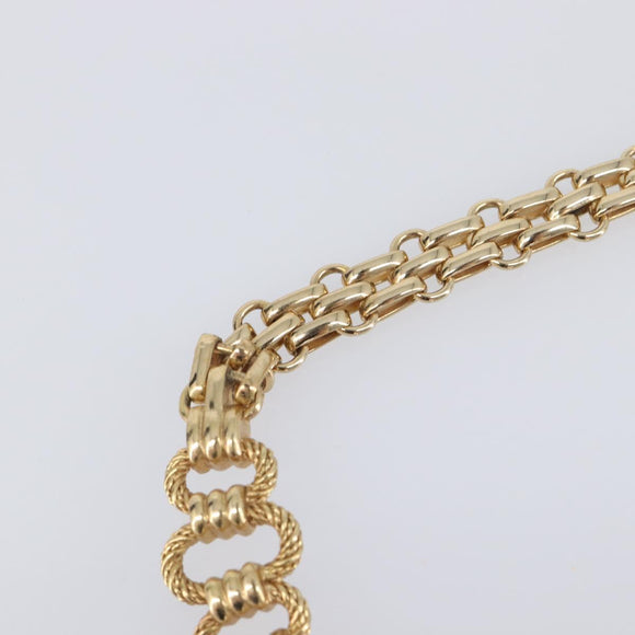 Christian Dior Necklace metal Gold Tone Auth SW2803