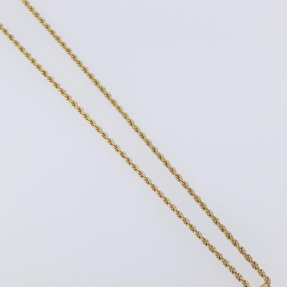 Christian Dior Necklace metal 3 Set Gold Auth SW2804