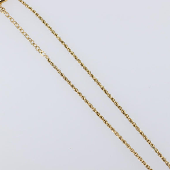 Christian Dior Necklace metal 3 Set Gold Auth SW2804