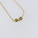 Christian Dior Necklace metal 3 Set Gold Auth SW2804-23