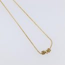 Christian Dior Necklace metal 3 Set Gold Auth SW2804-24