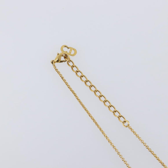 Christian Dior Necklace metal 3 Set Gold Auth SW2804
