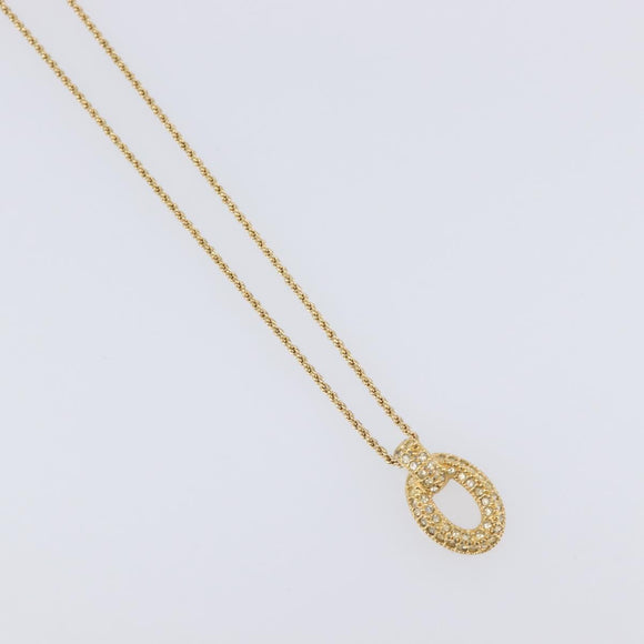 Christian Dior Necklace metal 3 Set Gold Auth SW2804