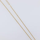 Christian Dior Necklace metal 3 Set Gold Auth SW2804-5