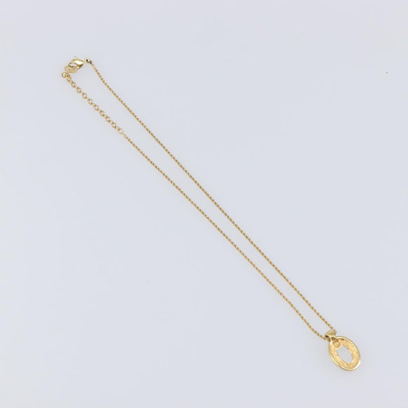Christian Dior Necklace metal 3 Set Gold Auth SW2804