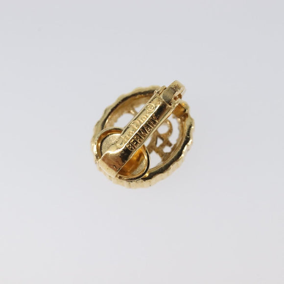 Christian Dior Earring metal Gold Tone Auth SW2806V