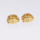 Christian Dior Earring metal 3 Set Gold Tone Auth SW2808-11