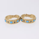 Christian Dior Earring metal 3 Set Gold Tone Auth SW2808-2