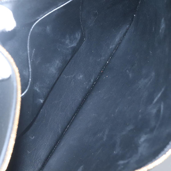 BALENCIAGA Clutch Bag Leather Black Gold 630626 Auth sw281