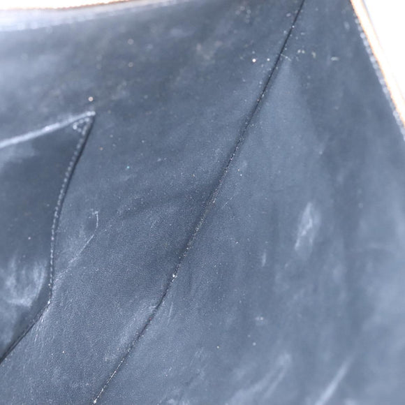 BALENCIAGA Clutch Bag Leather Black Gold 630626 Auth sw281