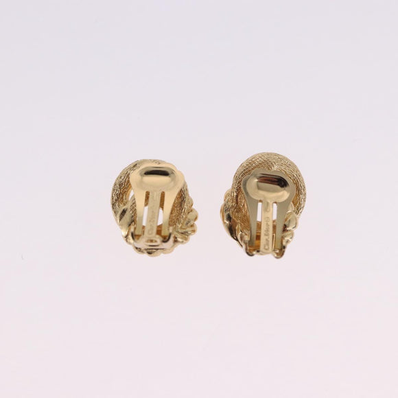 Christian Dior Earring metal 3 Set Gold Tone Auth SW2810