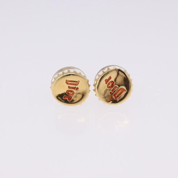 Christian Dior Earring metal 3 Set Gold Tone Auth SW2810