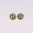 Christian Dior Earring metal 3 Set Gold Tone Auth SW2810-9