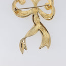 Christian Dior Brooch metal Gold Tone Auth SW2811-11