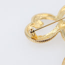 Christian Dior Brooch metal Gold Tone Auth SW2811-12