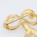 Christian Dior Brooch metal Gold Tone Auth SW2811-13