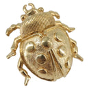 Christian Dior Ladybug Brooch metal Gold Auth SW2812-1