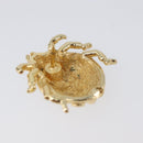 Christian Dior Ladybug Brooch metal Gold Auth SW2812-12