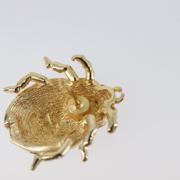 Christian Dior Ladybug Brooch metal Gold Auth SW2812