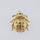 Christian Dior Ladybug Brooch metal Gold Auth SW2812-2
