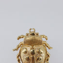 Christian Dior Ladybug Brooch metal Gold Auth SW2812-3