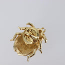 Christian Dior Ladybug Brooch metal Gold Auth SW2812-8
