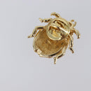 Christian Dior Ladybug Brooch metal Gold Auth SW2812-9