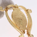 Christian Dior Brooch metal 2 Set Gold Tone Auth SW2814-10