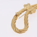 Christian Dior Brooch metal 2 Set Gold Tone Auth SW2814-5