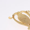 Christian Dior Brooch metal 2 Set Gold Tone Auth SW2814-8