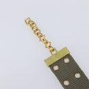 Christian Dior Bracelet Canvas Khaki Auth SW2818-12
