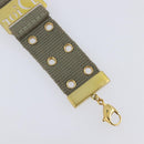 Christian Dior Bracelet Canvas Khaki Auth SW2818-15