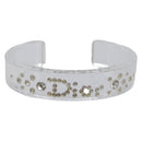 Christian Dior Bangle Bracelet plastic Clear Auth SW2819-2