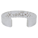 Christian Dior Bangle Bracelet plastic Clear Auth SW2819-3