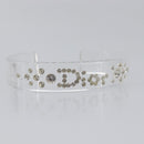 Christian Dior Bangle Bracelet plastic Clear Auth SW2819-6