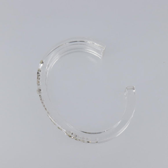 Christian Dior Bangle Bracelet plastic Clear Auth SW2819